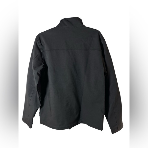 Free Country Softshell Jacket Men’s Small Black Full Zip Water-Resistant - Picture 3 of 10